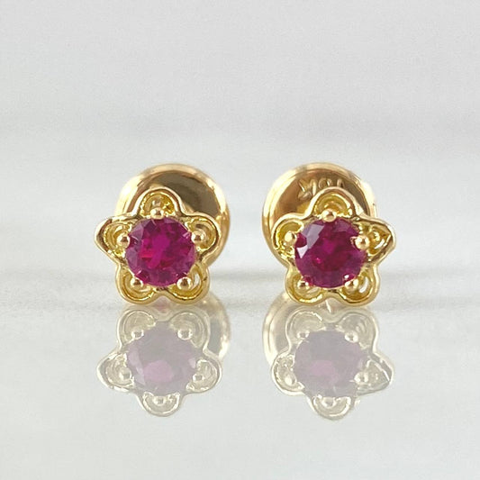Topos Flor 0.9gr / Oro 18K