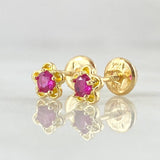 Topos Flor 0.9gr / Oro 18K *