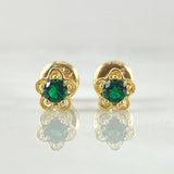 Topos Flor 0.9gr / Oro 18K ©