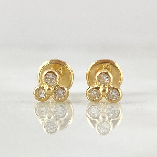 Topos Trio 0.6gr / Oro Amarillo 18K *