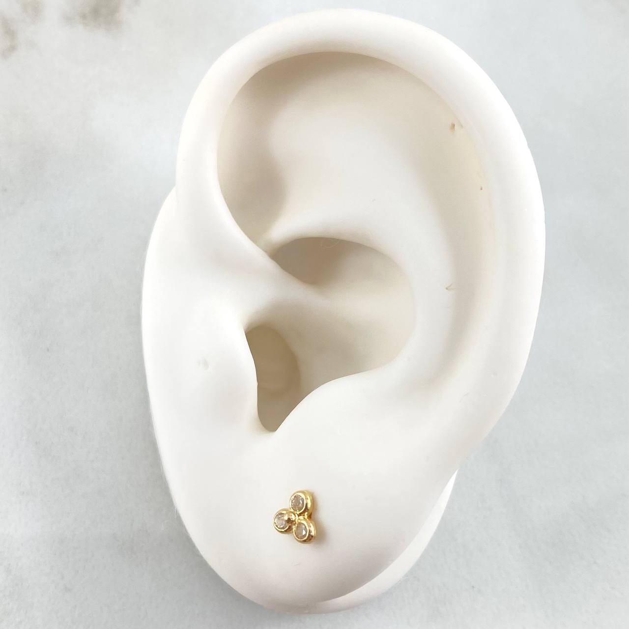Topos Trio 0.6gr / Oro Amarillo 18K *
