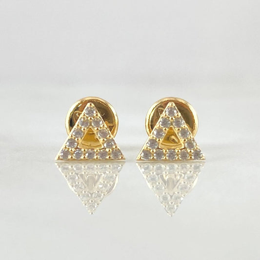 Topos Triangulo 0.65gr / Oro Amarillo 18K