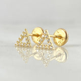 Topos Triangulo 0.6gr / Oro Amarillo 18K
