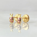 Topos Mariquita 0.65gr / Oro Amarillo 18K