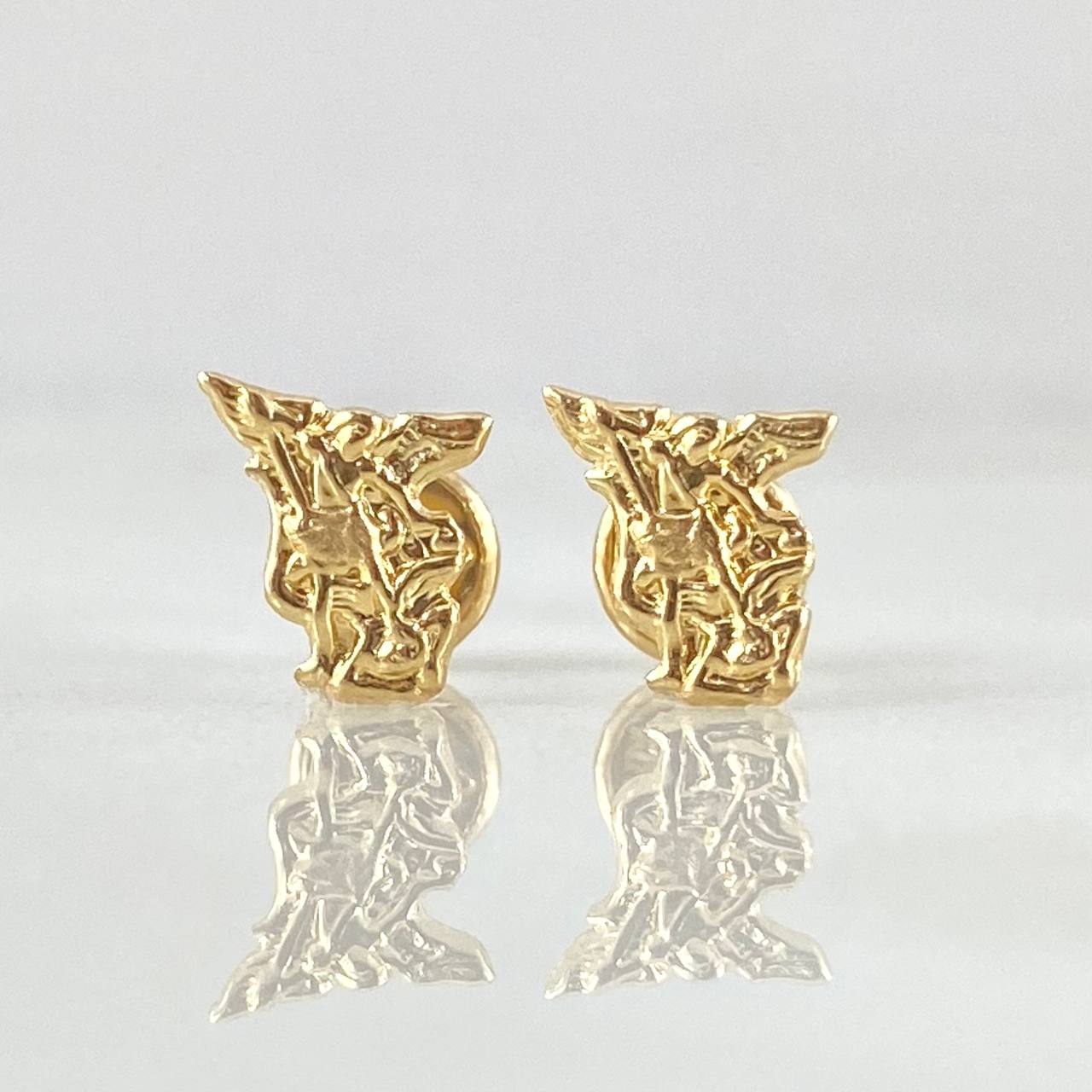 Topos Silueta San Miguel Arcangel 0.6gr / Oro Amarillo 18K *