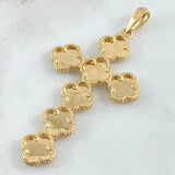 Dije Cruz Trebol 10.55gr / 7.2cm / Oro 18K ©