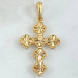 Dije Cruz Trebol 4.55gr / 4.3cm / Oro 18K ©