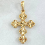 Dije Cruz Trebol 4.55gr / 4.3cm / Oro 18K ©