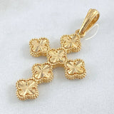 Dije Cruz Trebol 4.55gr / 4.3cm / Oro 18K ©