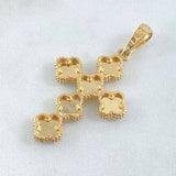 Dije Cruz Trebol 4.55gr / 4.3cm / Oro 18K ©
