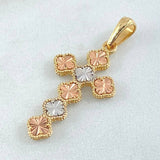 Dije Cruz Trebol 2.4gr / 3.5cm / Oro 18K ©