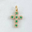 Dije Cruz Tupida 1.4gr / 2.3cm / Oro 18K *