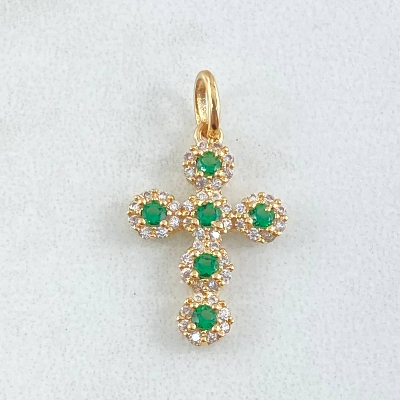 Dije Cruz Tupida 1.35gr / 2.3cm / Oro 18K