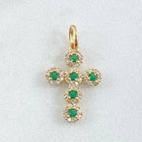 Dije Cruz Tupida 1.35gr / 2.3cm / Oro 18K