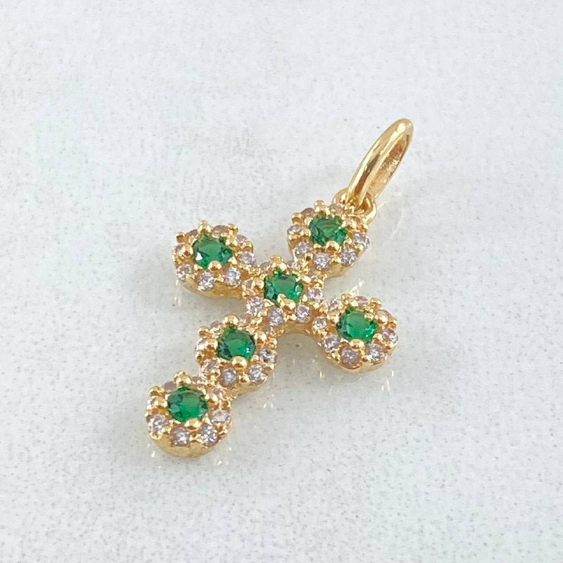 Dije Cruz Tupida 1.35gr / 2.3cm / Oro 18K