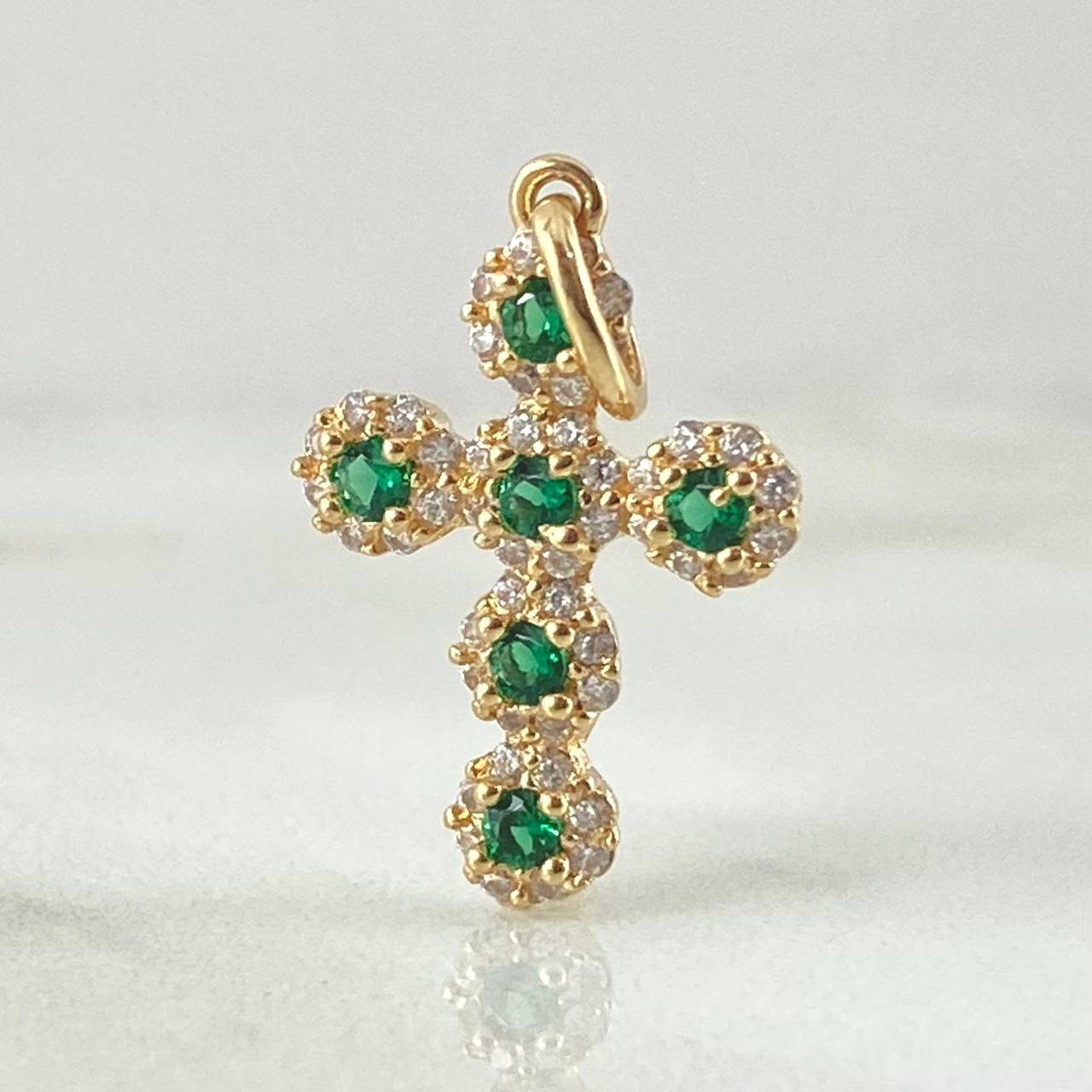 Dije Cruz Tupida 1.4gr / 2.3cm / Oro 18K *