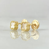 Topos Trebol Blanco 2gr / 5mm Oro Amarillo Nac.Esp. 18K ©