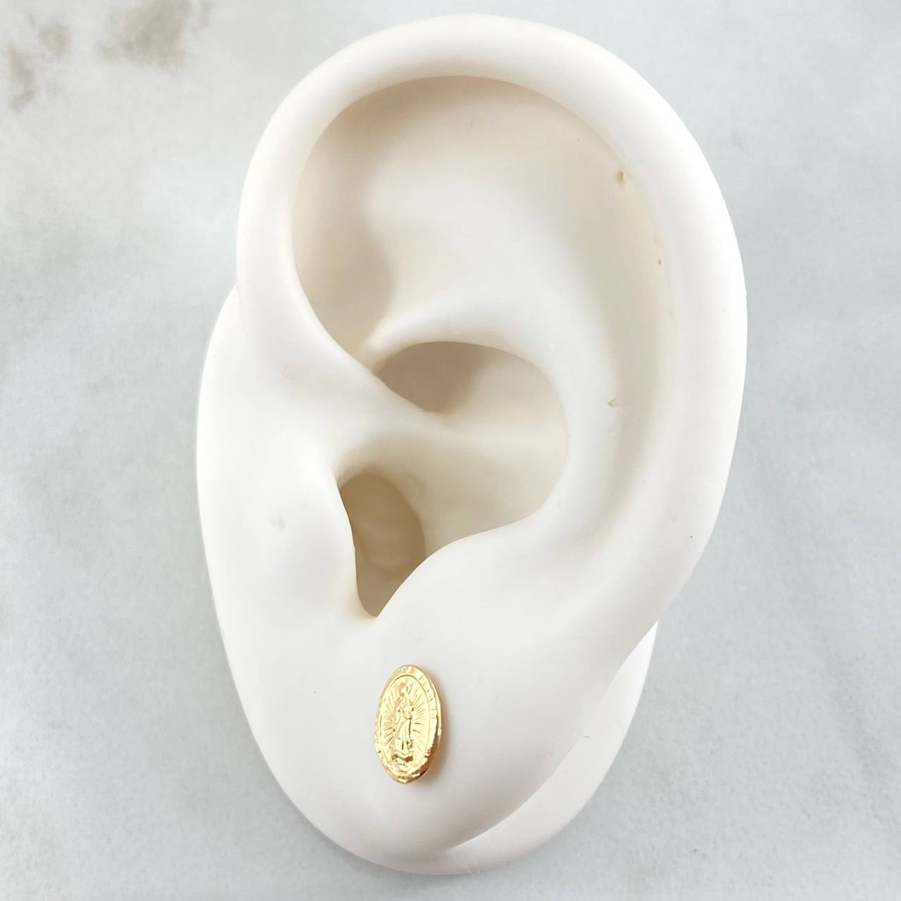 Topos Virgen Guadalupe 0.9gr / 1cm-Oro Amarillo 18K