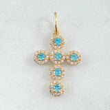 Dije Cruz Tupida 1.95g / 2.7cm Oro Amarillo 18K