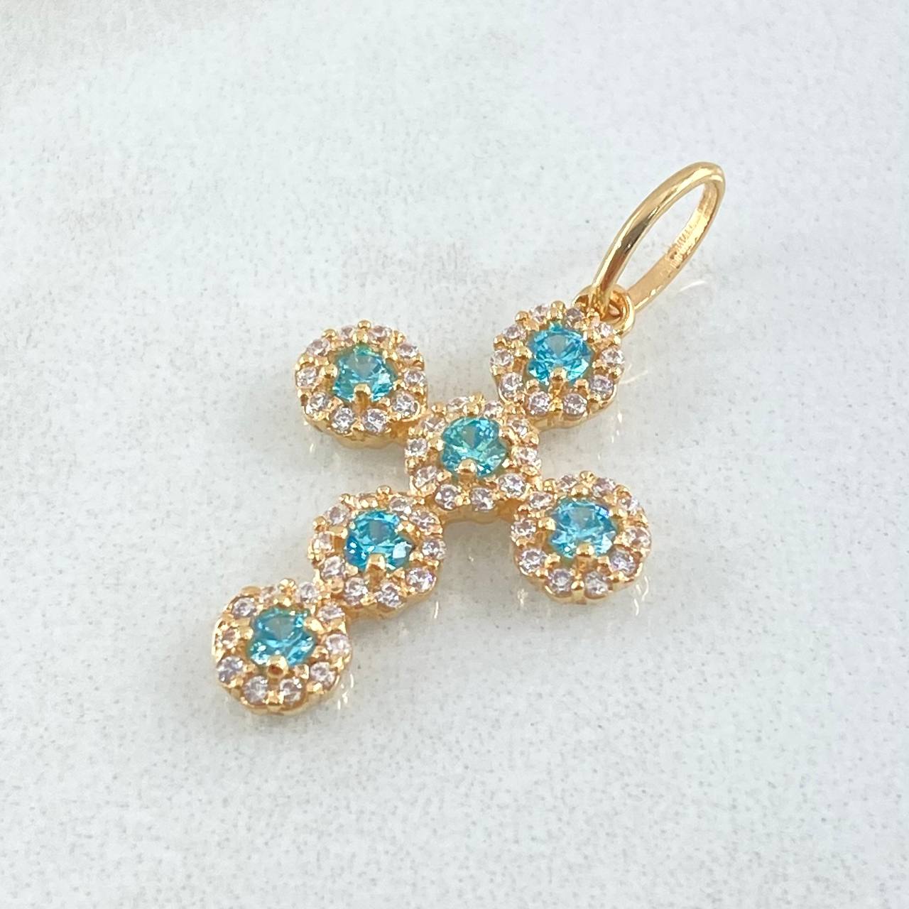 Dije Cruz Tupida 1.95g / 2.7cm Oro Amarillo 18K