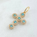 Dije Cruz Tupida 1.95g / 2.7cm Oro Amarillo 18K