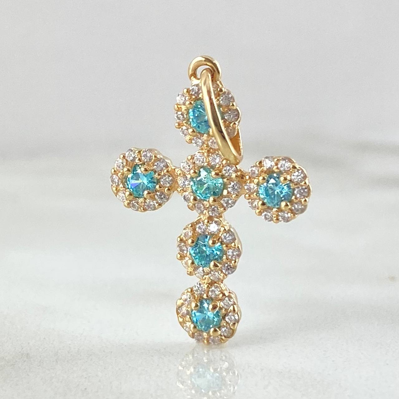 Dije Cruz Tupida 1.9g / 2.8cm Oro Amarillo 18K