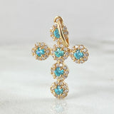 Dije Cruz Tupida 1.9g / 2.8cm Oro Amarillo 18K