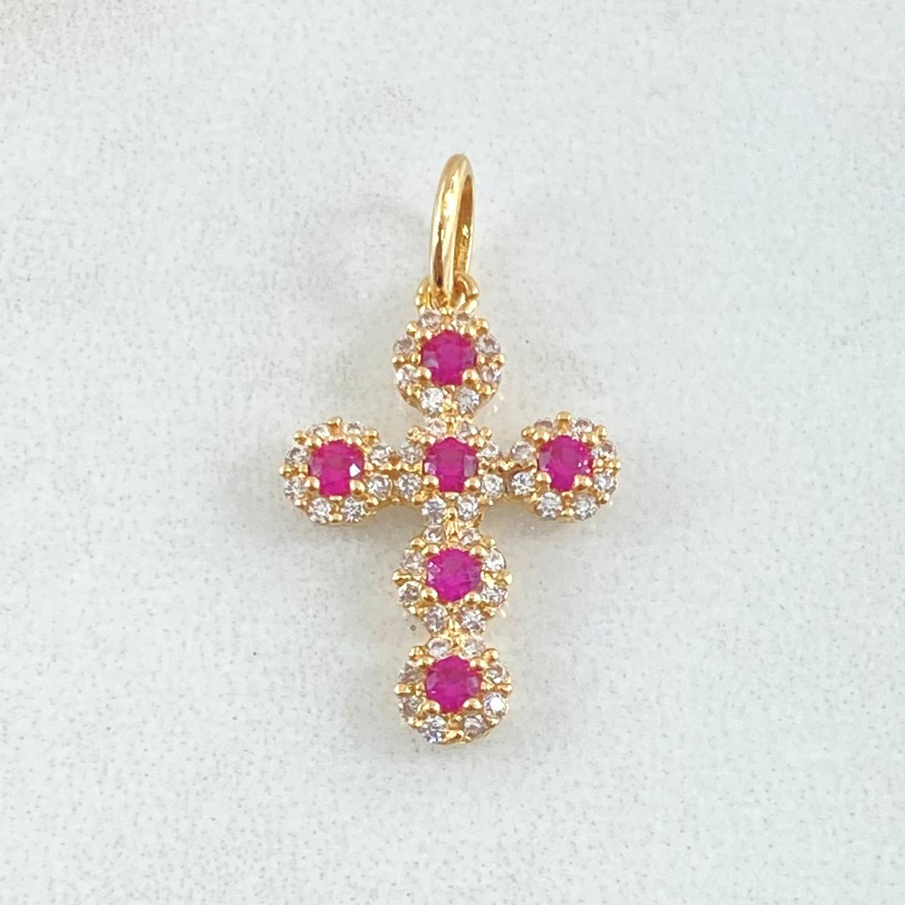 Dije Cruz Tupida 1.4gr / 3.3cm / Oro 18K ©