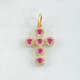 Dije Cruz Tupida 1.4gr / 3.3cm / Oro 18K ©
