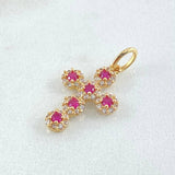 Dije Cruz Tupida 1.4gr / 3.3cm / Oro 18K ©