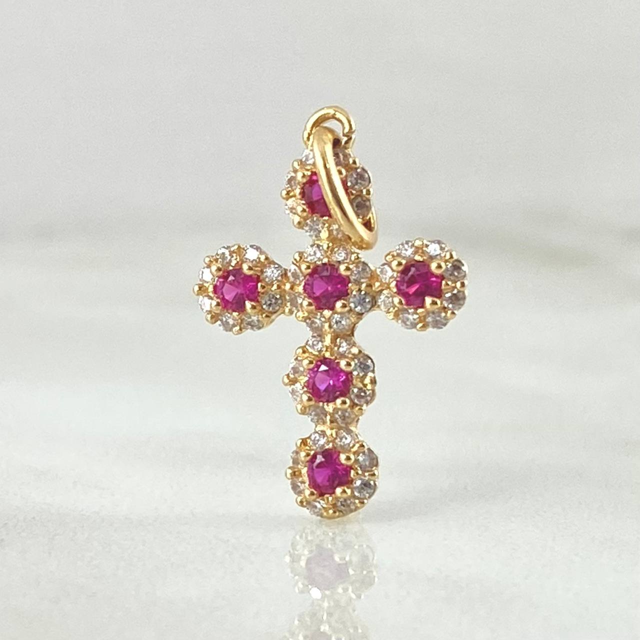 Dije Cruz Tupida 1.4gr / 3.3cm / Oro 18K ©
