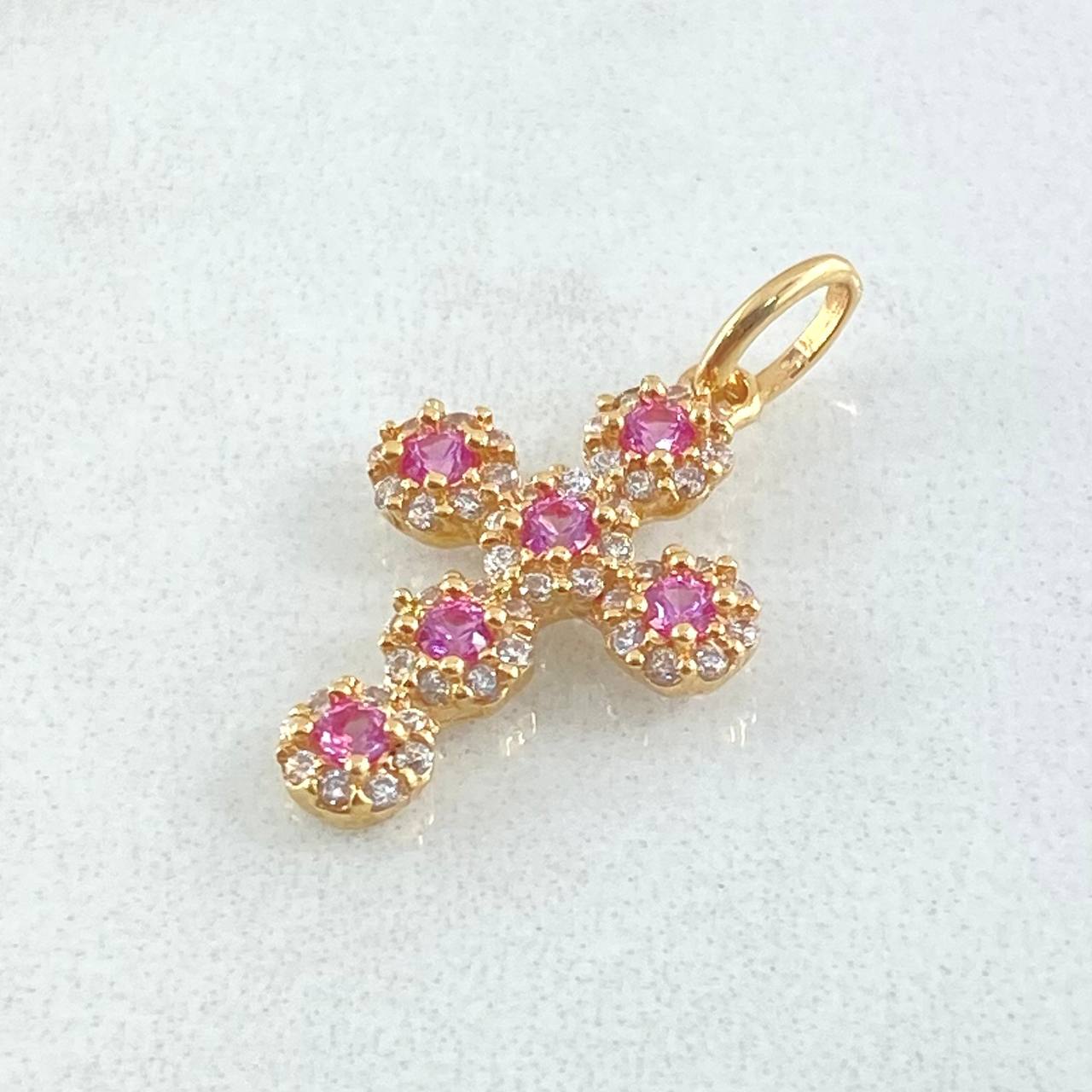 Dije Cruz Tupida 1.45gr / 2.3cm / Oro 18K
