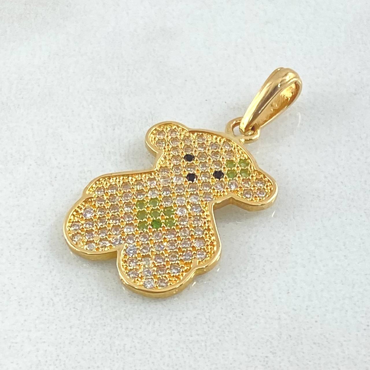 Dije Placa Oso 2.2gr / 2.8cm / Oro 18K ©