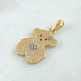 Dije Placa Oso 2.5gr / 2.8cm / Oro 18K ©