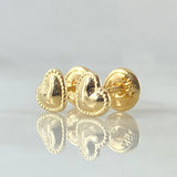 Topos Corazon Bordeado 0.7gr / Oro Amarillo 18K