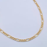 Cadena Figaro 4.1gr / 50.4cm / 3.1mm Oro Amarillo +0 18K $
