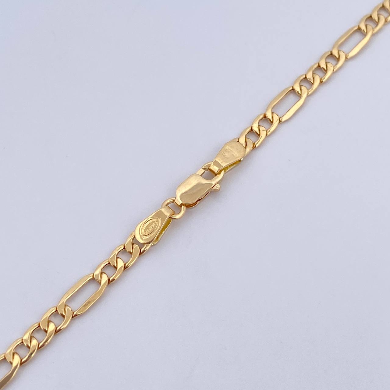Cadena Figaro 4.25gr / 50.1cm / 3.2mm Oro Amarillo +0 18K $