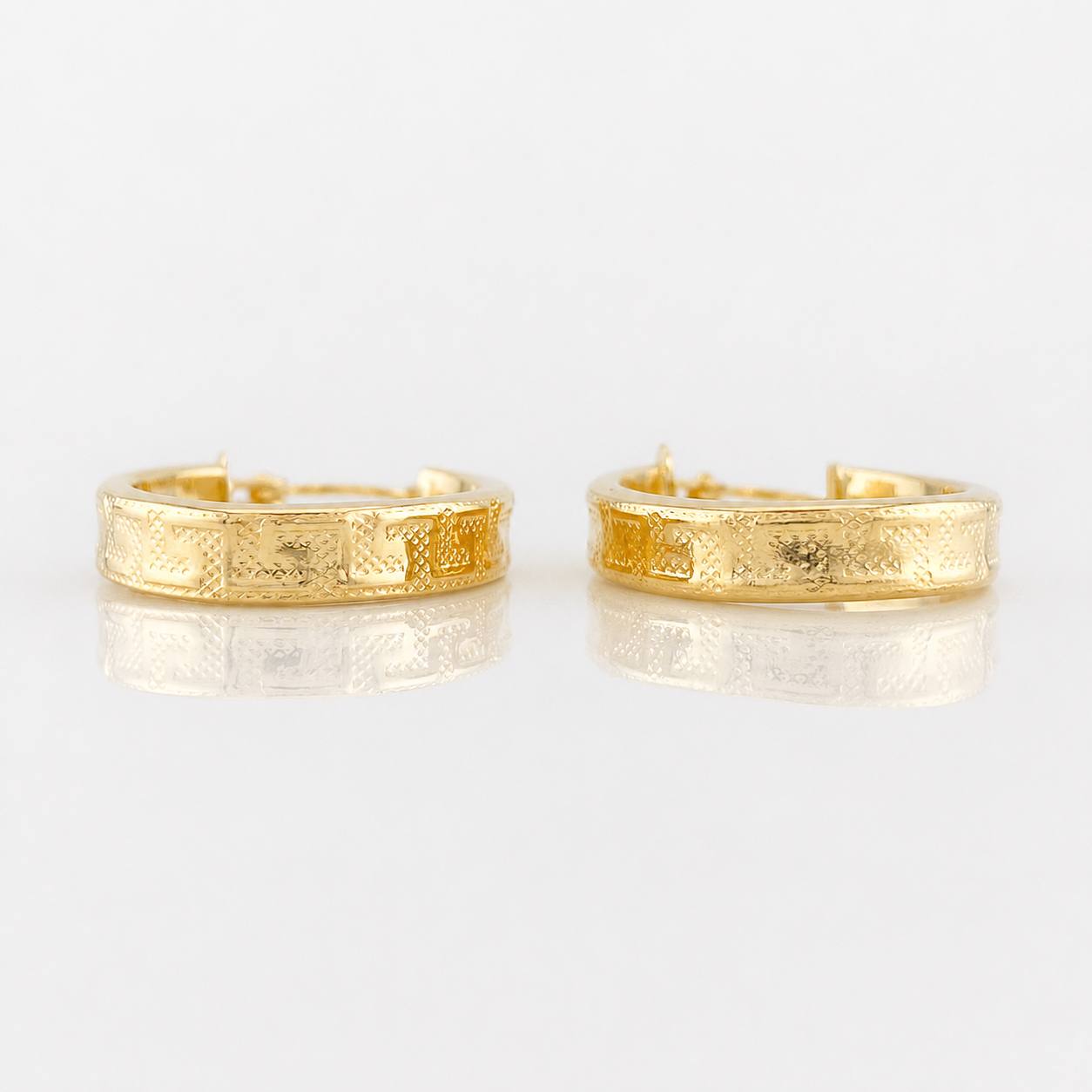 Candongas Tribal 2.65g / 2.7cm Oro Amarillo 18K