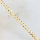 Pulso Cubano 5.8gr / 20.5cm / 4.6mm Dos Oros Amarillo Blanco +3 18K ©
