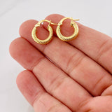 Candongas Zion 1.7g / 1.6cm Oro Amarillo 18K
