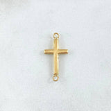 Herraje Cruz 0.4gr / 2.2cm / Lisa Oro Amarillo 18K ©