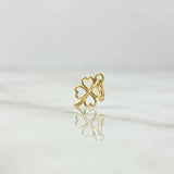 Dije Trebol 0.3gr / 1.4cm / Silueta Lisa  Oro Amarillo 18K *