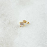 Dije Dije Piedra 0.35gr / 1.1cm / Circon Blanco Oro Amarillo 18K