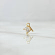 Dije Dije Piedra 0.3gr / 1.1cm / Circon Blanco Oro Amarillo 18K