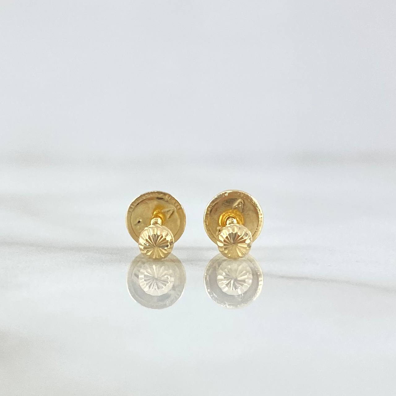 Topos Media Bola 3mm 0.45gr Diamantada Oro Amarillo*
