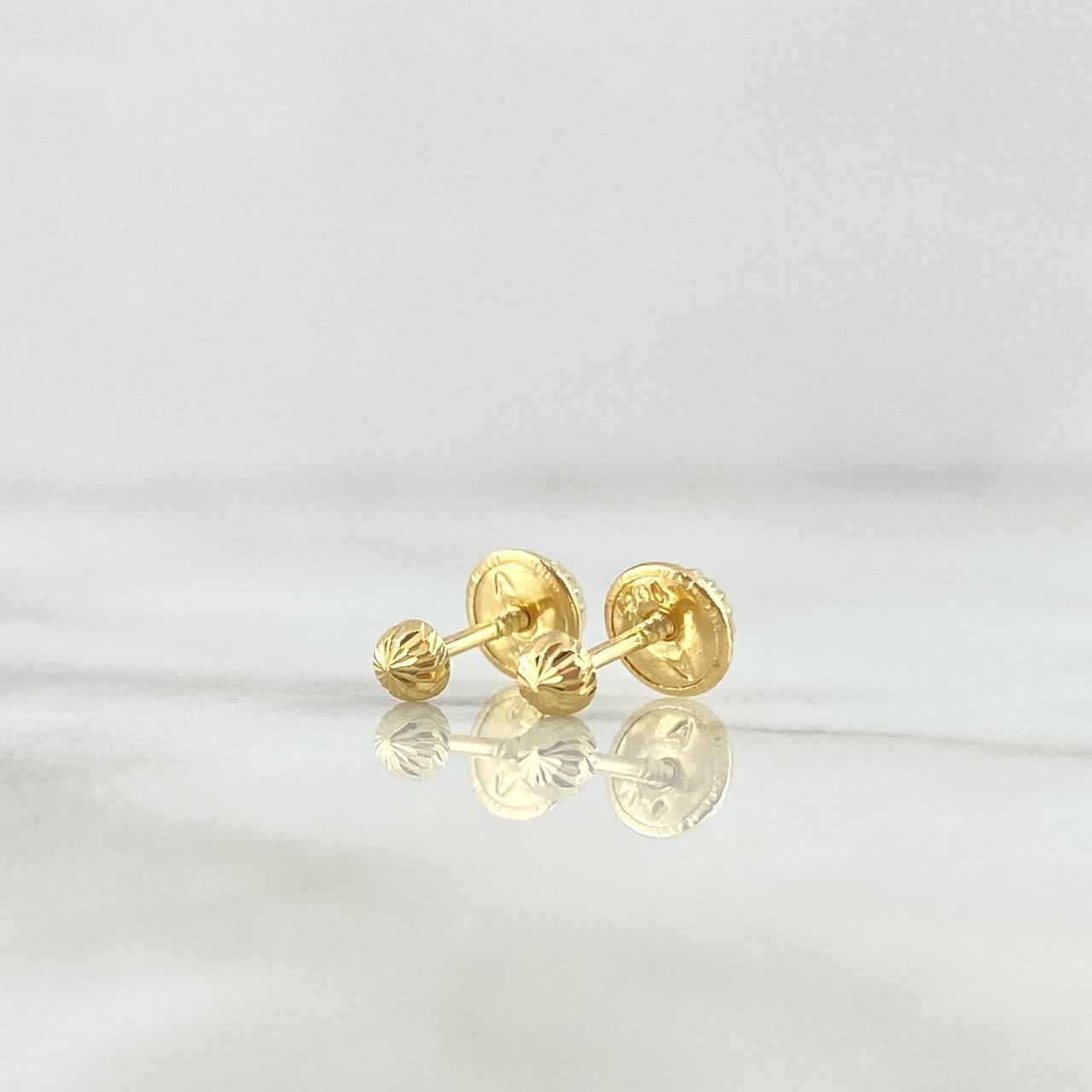 Topos Media Bola 3mm 0.45gr Diamantada Oro Amarillo*