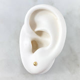 Topos Media Bola 3mm 0.45gr Diamantada Oro Amarillo*