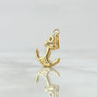 Dije Ancla 0.7gr / 2.4cm / Lisa Oro Amarillo 18K