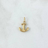 Dije Ancla 0.3gr / 1.5cm / Lisa Oro Amarillo 18K