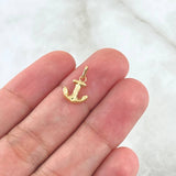 Dije Ancla 0.3gr / 1.5cm / Lisa Oro Amarillo 18K